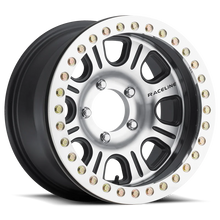 Load image into Gallery viewer, Raceline RT232 Monster 15x8in/5x139.7 BP/-32mm Offset/107.95mm Bore - BLK &amp; Machined Beadlock Wheel