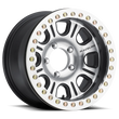 Load image into Gallery viewer, Raceline RT232 Monster 17x8.5in/5x127 BP/-19mm Offset/83.82mm Bore - Black &amp; Machined Beadlock Wheel