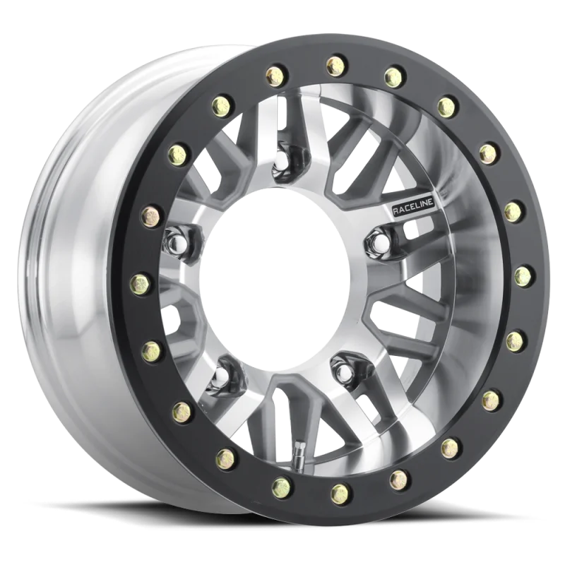 Raceline RT260M Ryno 15x5.5in / 5x205 BP / -5mm Offset / 160mm Bore - Machined Beadlock Wheel