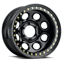 Load image into Gallery viewer, Raceline RT81 Rock 8 17x9.5in / 5x127 BP / -44mm Offset / 83.82mm Bore - Gloss Black Beadlock Wheel