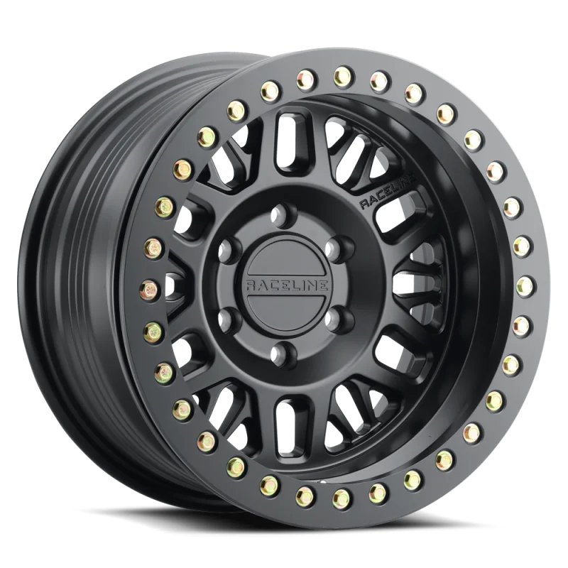 Raceline RT951B Ryno 17x9in / 8x170 BP / -38mm Offset / 130.8mm Bore - Satin Black Beadlock Wheel