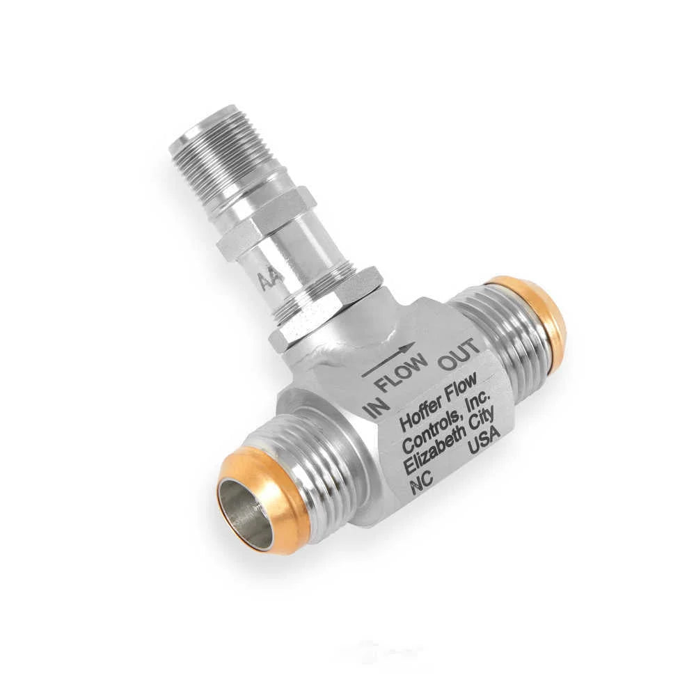Racepak -10 Stainless Steel Flow Meter 800-FM-AN10-SS - Back View