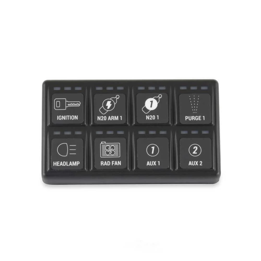 Racepak Keypad for Racepak SmartWire Allows User Input for Eight Functions. 500-KT-KPAD8 - Main Product View
