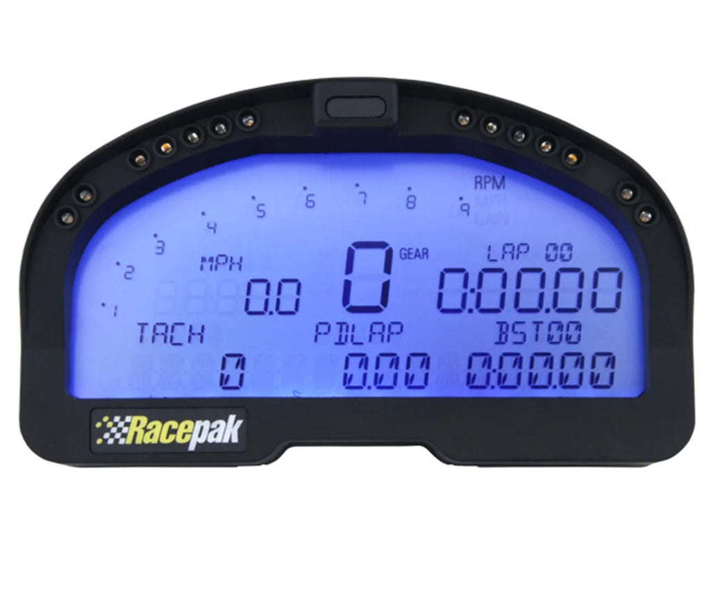 Racepak The IQ3 Display Dash can display up to 28 inputs on four pages. 250-DS-IQ3 - Main Product View