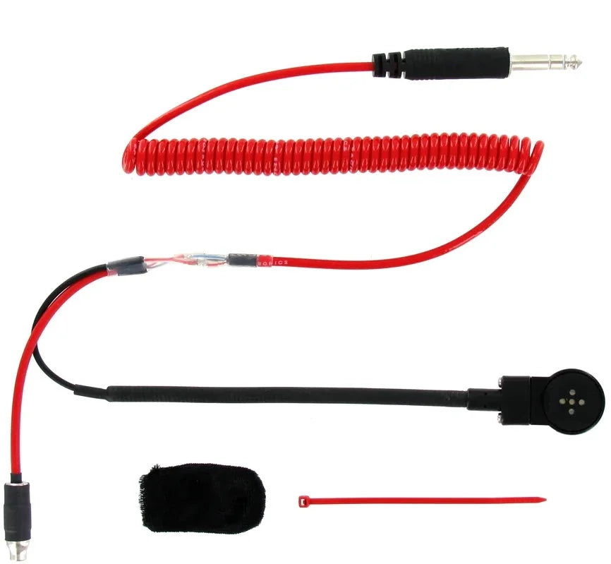 Racing Electronics Helmet Mic Kit Std Flex 3 Conductor RT705-C