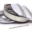 Load image into Gallery viewer, Racing Power Company 12x2 Alum Oval Finned A/C Polished