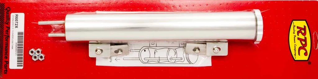 Racing Power Company 13in Polished Stainless Overflow Tank