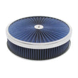 Load image into Gallery viewer, Racing Power Company 14in X 3in Super Flow Ai r Cleaner Chrome/Blue