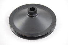 Load image into Gallery viewer, Racing Power Company 283/327 GM SB Power Stee ring Pulley Black