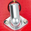 Load image into Gallery viewer, Racing Power Company 66-75 Chevy V8 Alum 90 Deg Water Neck Polished