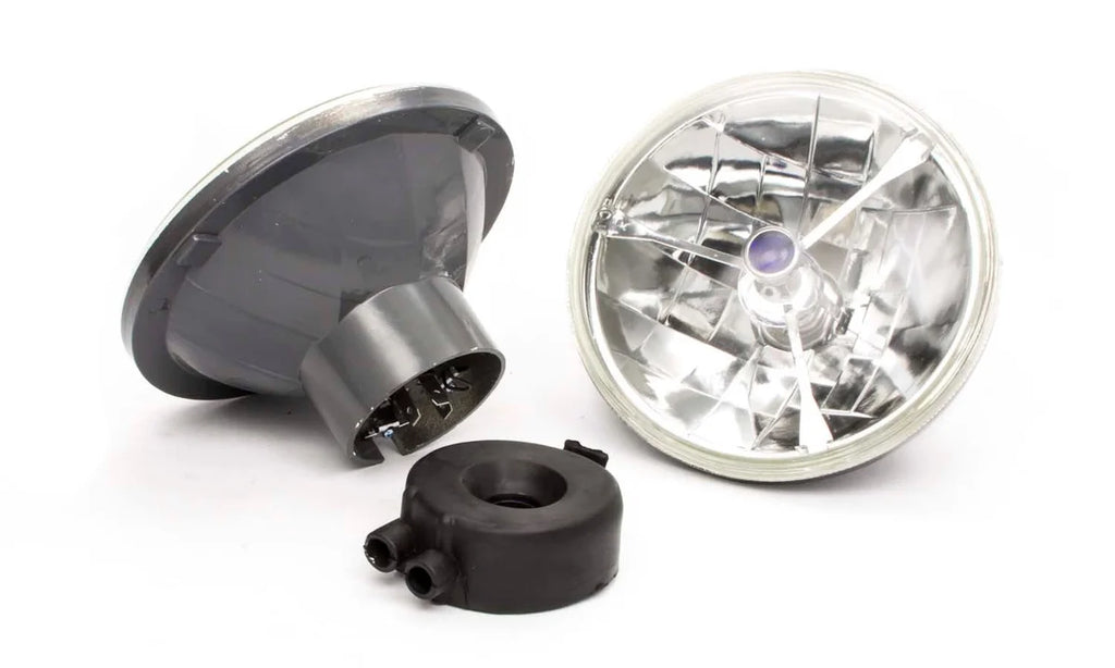 Racing Power Company 7in Tri-Bar Headlight w/H4 Bulb