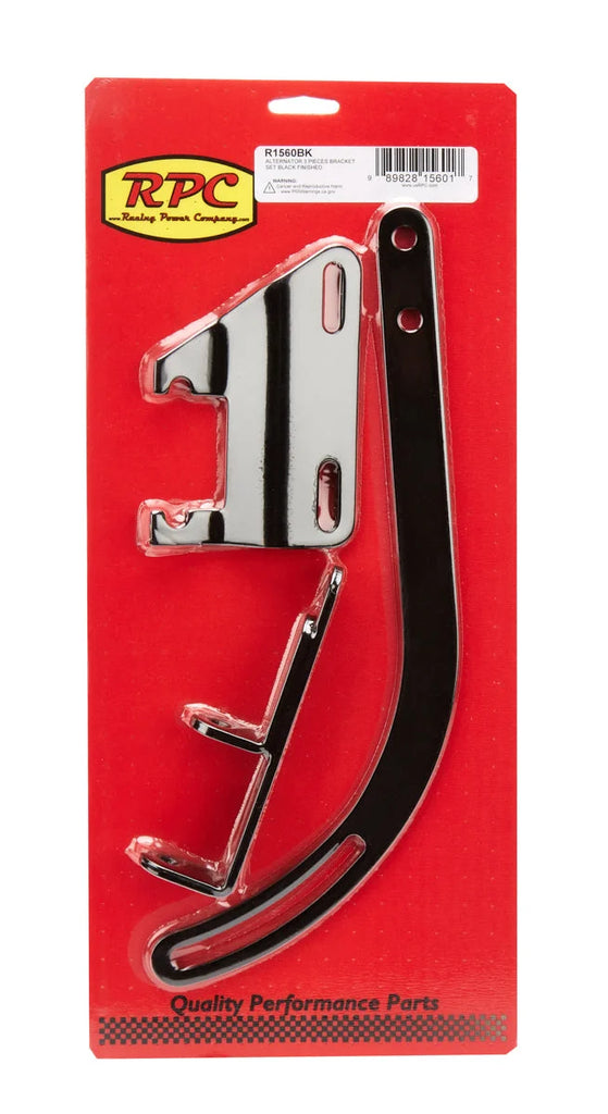 Racing Power Company Alternator Bracket Set 3Pcs. Black