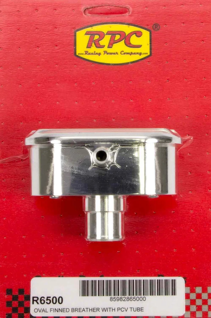 Racing Power Company Alum Finned PCV Breather Polished