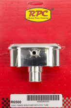 Load image into Gallery viewer, Racing Power Company Alum Finned PCV Breather Polished