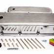 Load image into Gallery viewer, Racing Power Company BBC Alum Finned Tall V/C Polished