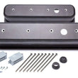 Load image into Gallery viewer, Racing Power Company Black Aluminum SBC Valve Covers Center Bolt