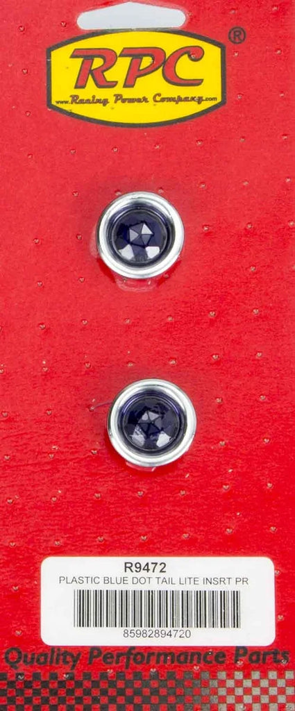 Racing Power Company Blue Dot Taillight Insert Each