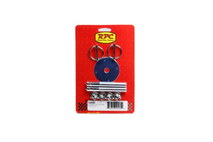 Racing Power Company Chrome 3/16In Flip-Over Hood Pin Kit - Steel R4056