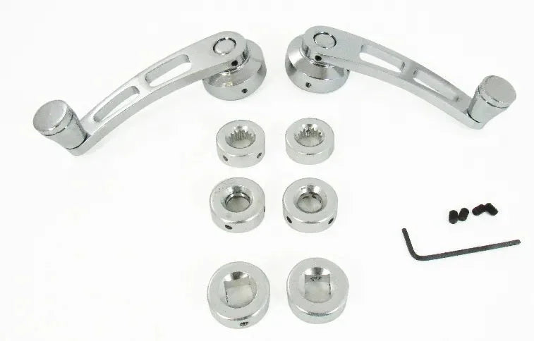 Racing Power Company Chrome Alum 4-1/4In Win dow Handle