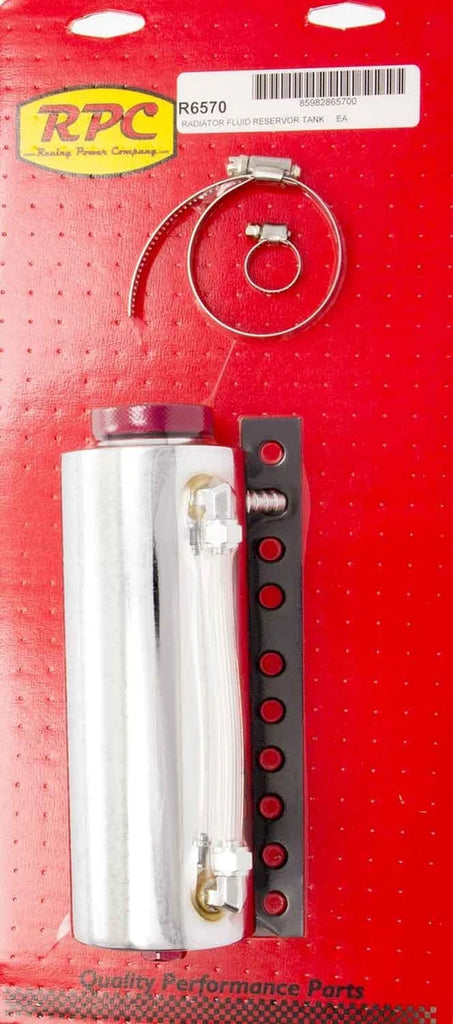 Racing Power Company Chrome Radiator Fluid Reservor Tank