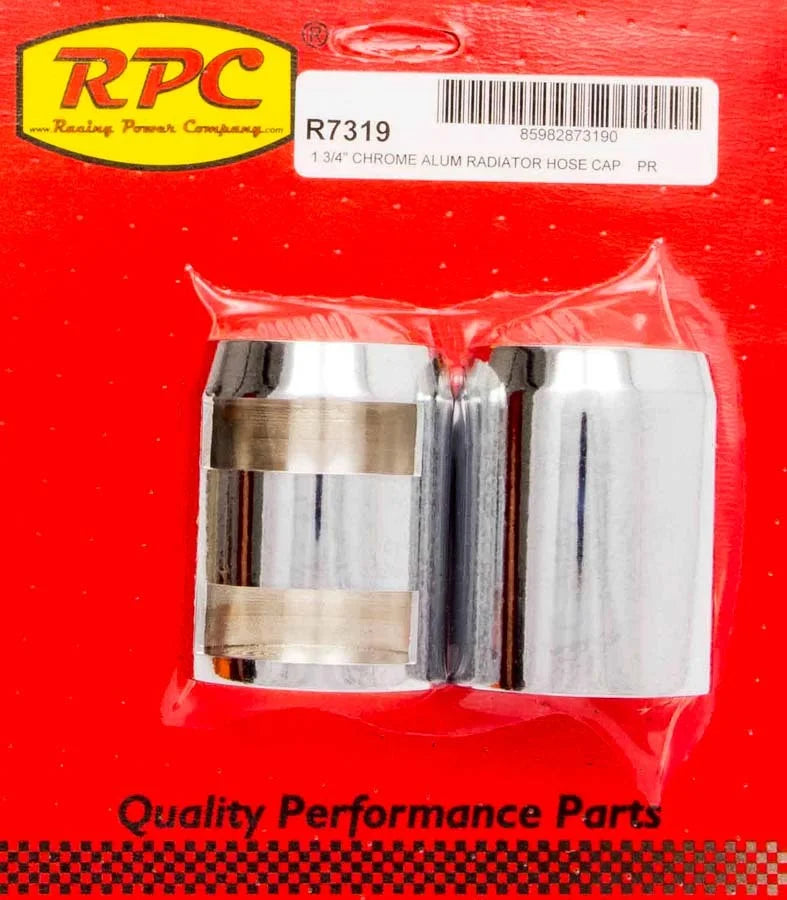 Racing Power Company Chrome Radiator Hose End Pair