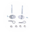 Load image into Gallery viewer, Racing Power Company Chrome Steel Hair Pin H ood Set