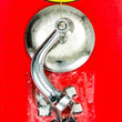 Load image into Gallery viewer, Racing Power Company Chrome Steel Peep Mirror w/Short Arm 3in