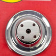 Load image into Gallery viewer, Racing Power Company Chrome Steel Water Pump Pulley Long SBC 6.3 Dia