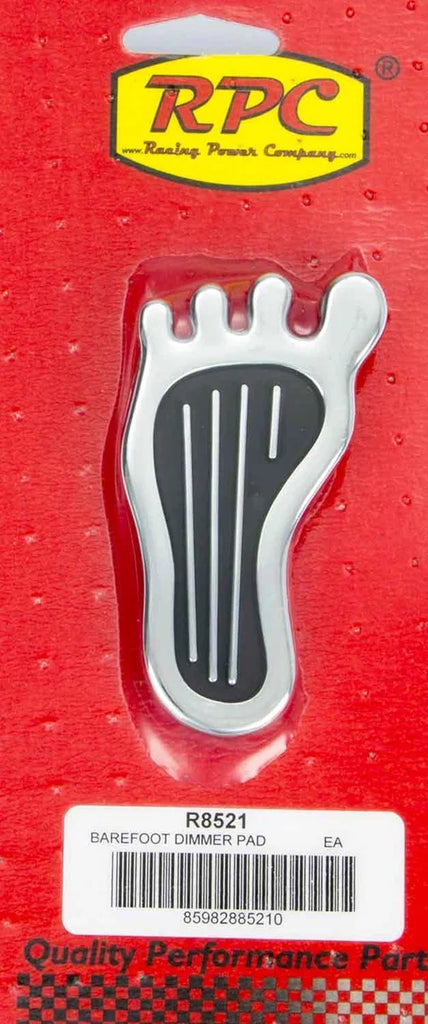 Racing Power Company Dimmer Pad Barefoot Chrome Steel