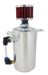 Racing Power Company Fabricated Alum Oil Catc h Tank Breather 1.0 Pint