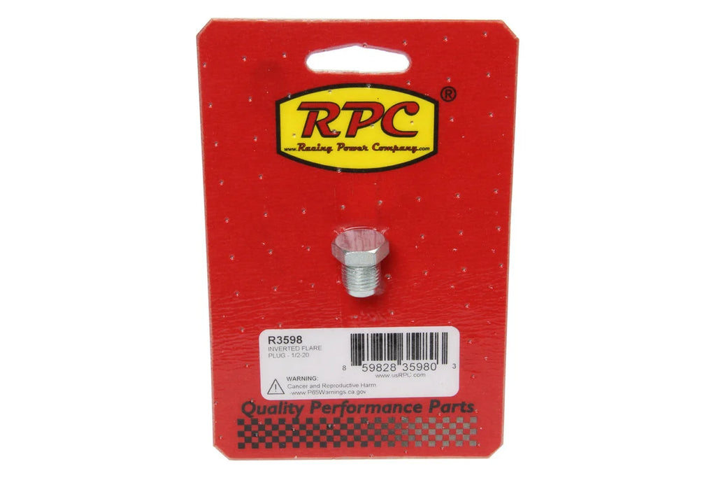 Racing Power Company Inverted Flare Plug - 1/ 2-20