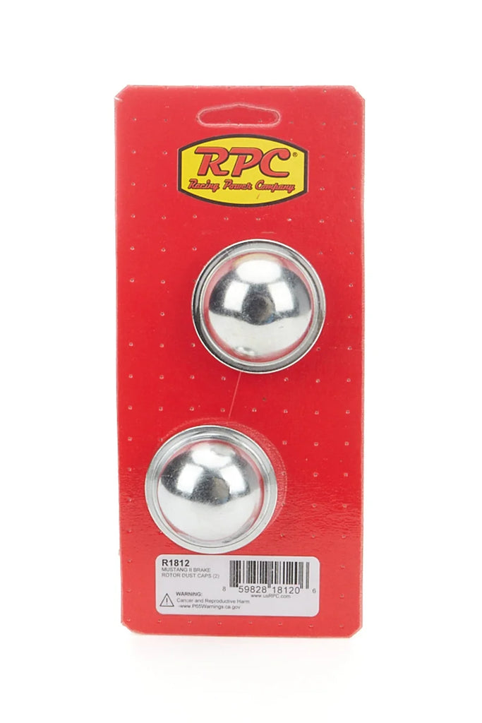 Racing Power Company Mustang II Brake Rotor Dust Caps Pair