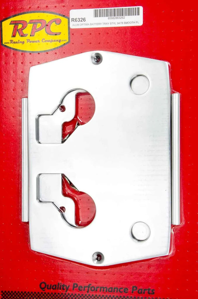 Racing Power Company Optima Alum Smooth Battery Tray Polished