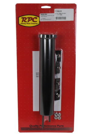 Racing Power Company Overflow Tank Stainless 2in x 10in Black
