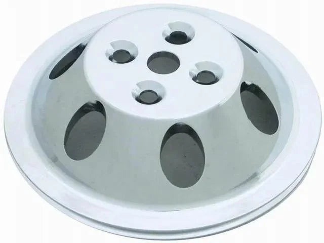 Racing Power Company Pol Alum SBC Single Gro ove Pulley