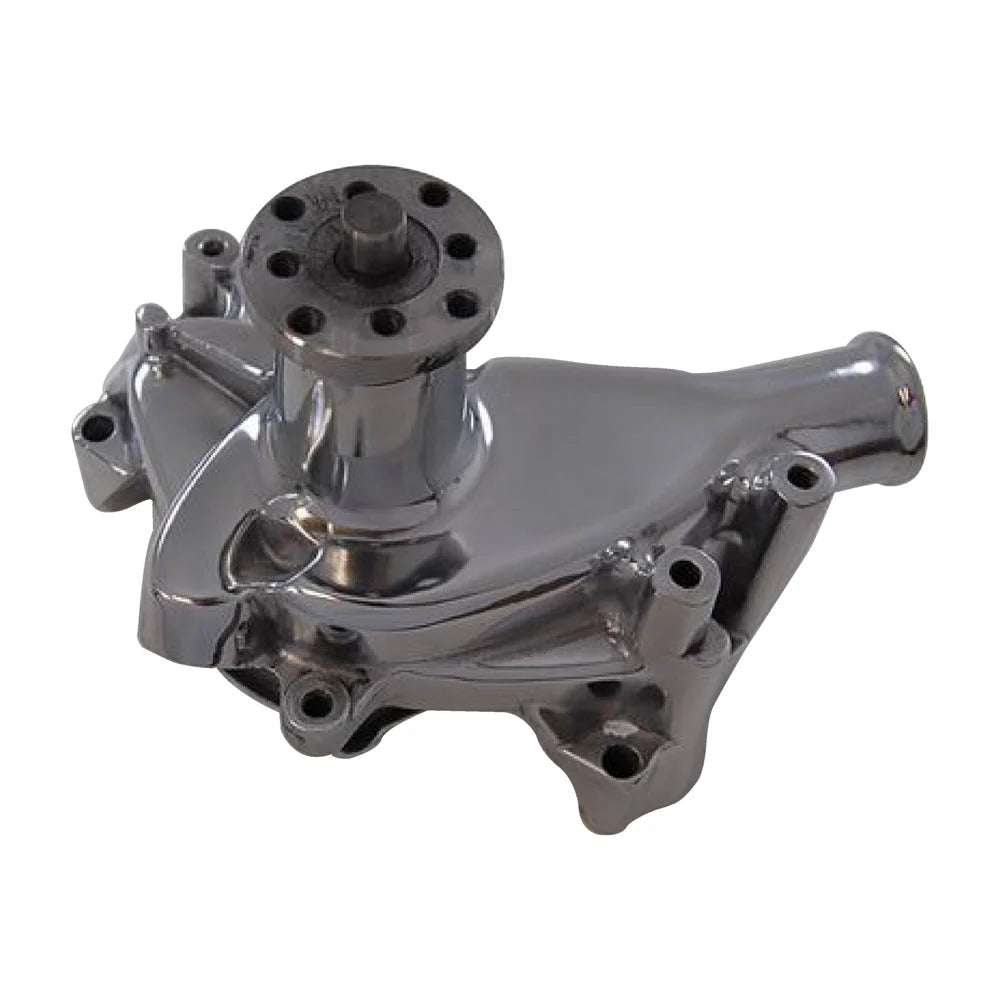 Racing Power Company SB Chevy Aluminum Water Pump Long- Chrome