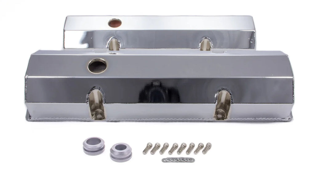 Racing Power Company SBC Alum Fabricated Tall V/C Chrome