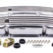 Load image into Gallery viewer, Racing Power Company SBC Alum Finned Short V/C Polished