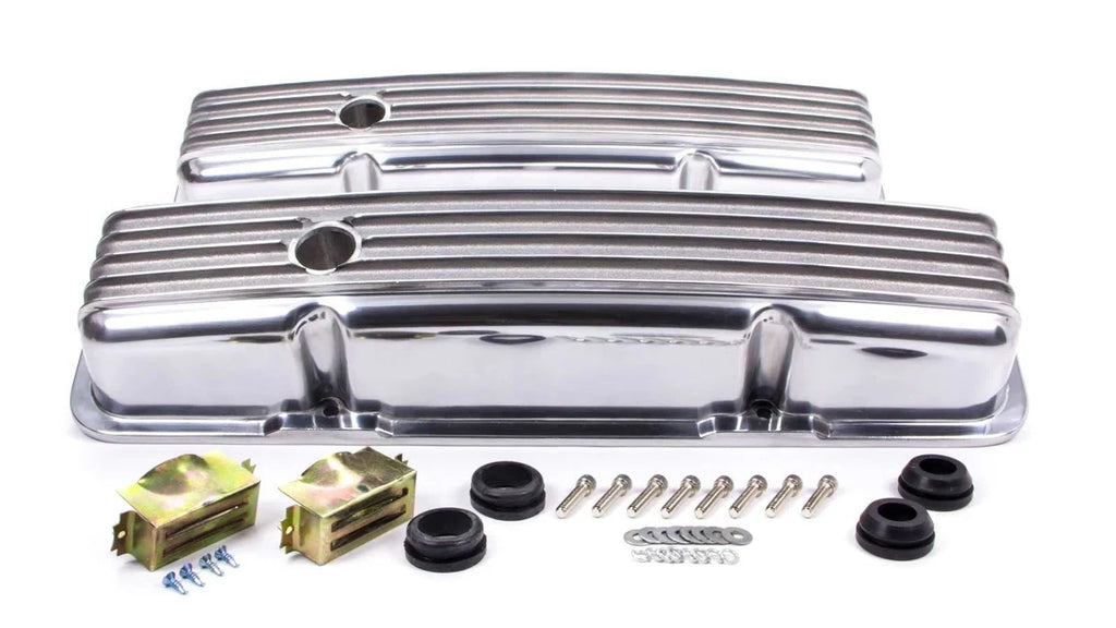 Racing Power Company SBC Alum Finned Short V/C Polished