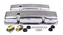 Load image into Gallery viewer, Racing Power Company SBC Alum Finned Short V/C Polished