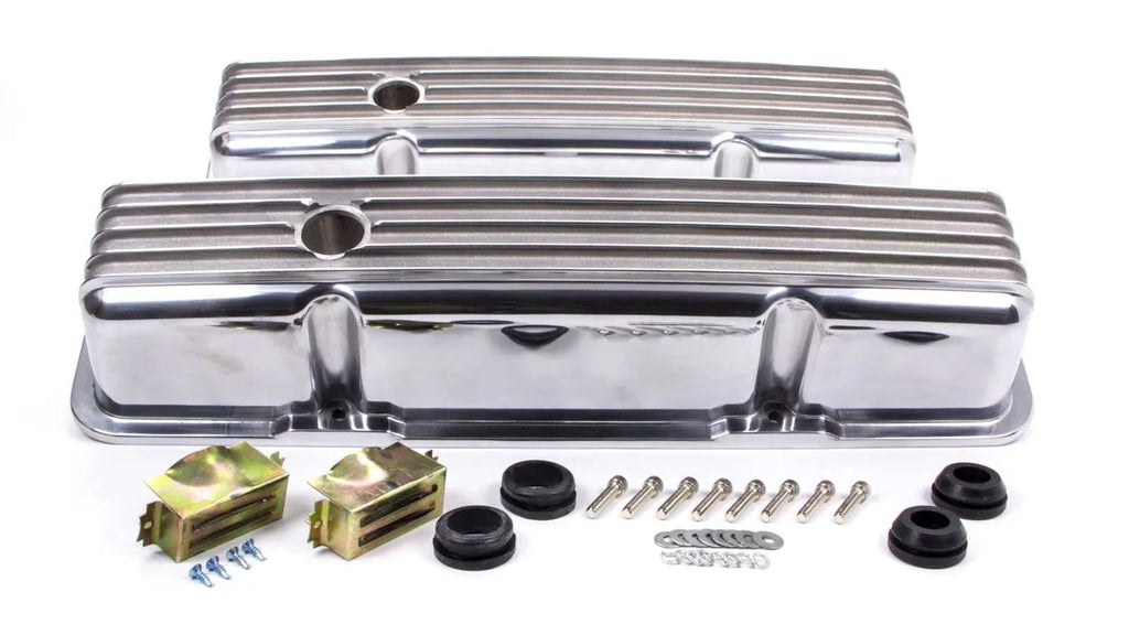 Racing Power Company SBC Alum Finned Tall V/C Polished