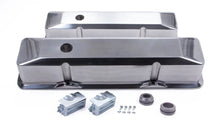 Load image into Gallery viewer, Racing Power Company SBC Alum Recessed Tall V/C Plain Polished
