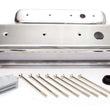 Load image into Gallery viewer, Racing Power Company SBC Alum Tall Center Bolt V/C Plain Polished