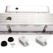 Load image into Gallery viewer, Racing Power Company SBC Alum Tall V/C Ball Milled Polished