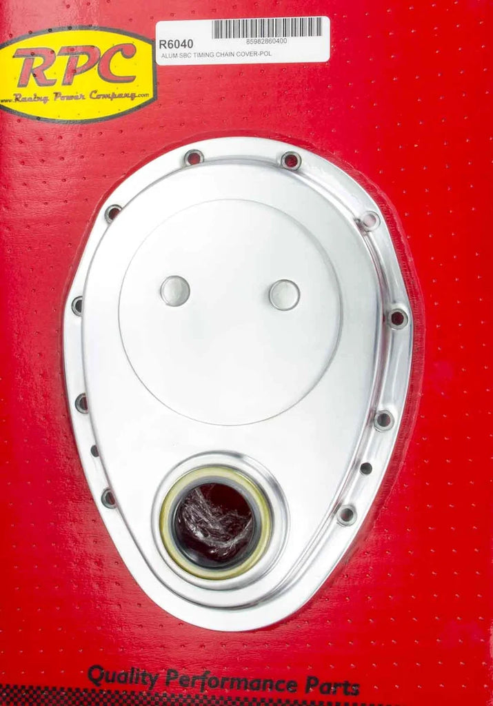 Racing Power Company SBC Alum Timing Cover Polished