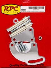 Load image into Gallery viewer, Racing Power Company SBC Saginaw Power Steer Bracket Lwp Chrome