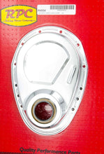 Load image into Gallery viewer, Racing Power Company SBC Steel Timing Chain Cover Chrome