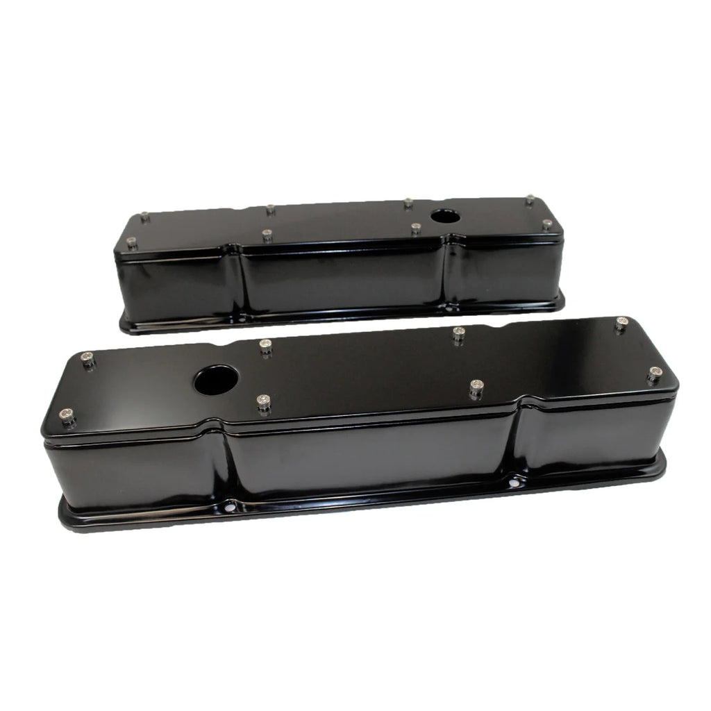 Racing Power Company SBC Valve Covers Tall 2 Piece Black