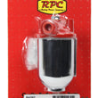 Load image into Gallery viewer, Racing Power Company Small Chrome Single Por t Fuel Filter