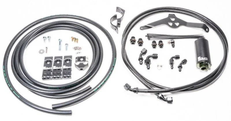 Radium 08-21 Subaru Fuel Hanger Plumbing Kit - Stainless - Side View